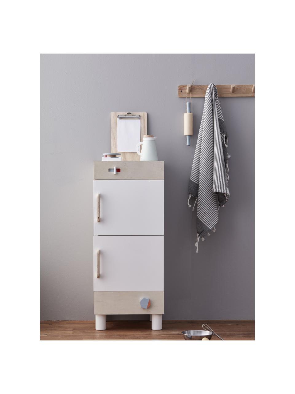 Frigo pour enfants Kids' Hub, MDF, contreplaqué, bois de peuplier, laqué, Bois, blanc, larg. 30 x haut. 73 cm