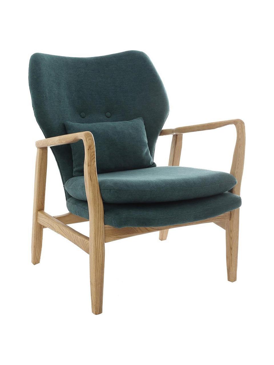 Sillón Julie, Tapizado: lino, Verde, natural, An 67 x F 76 cm