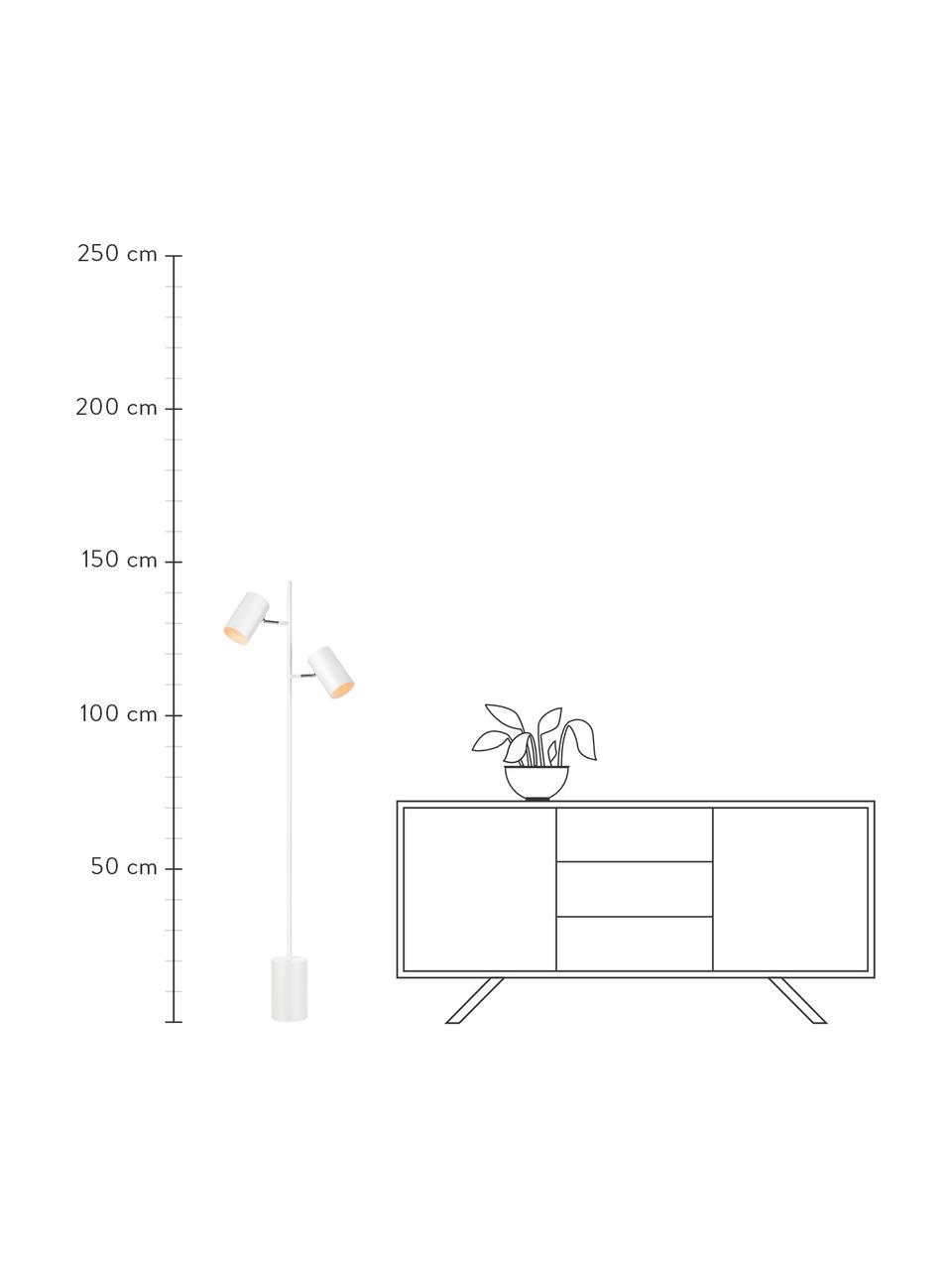 Liseuse blanche Twin, Blanc, larg. 34 x haut. 144 cm