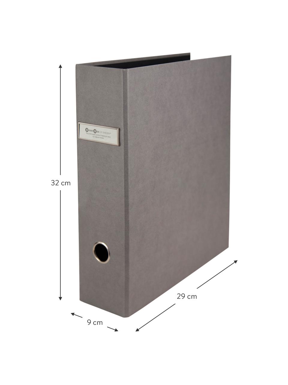 Classeurs Archie, 2 pièces, Gris, larg. 29 x haut. 32 cm