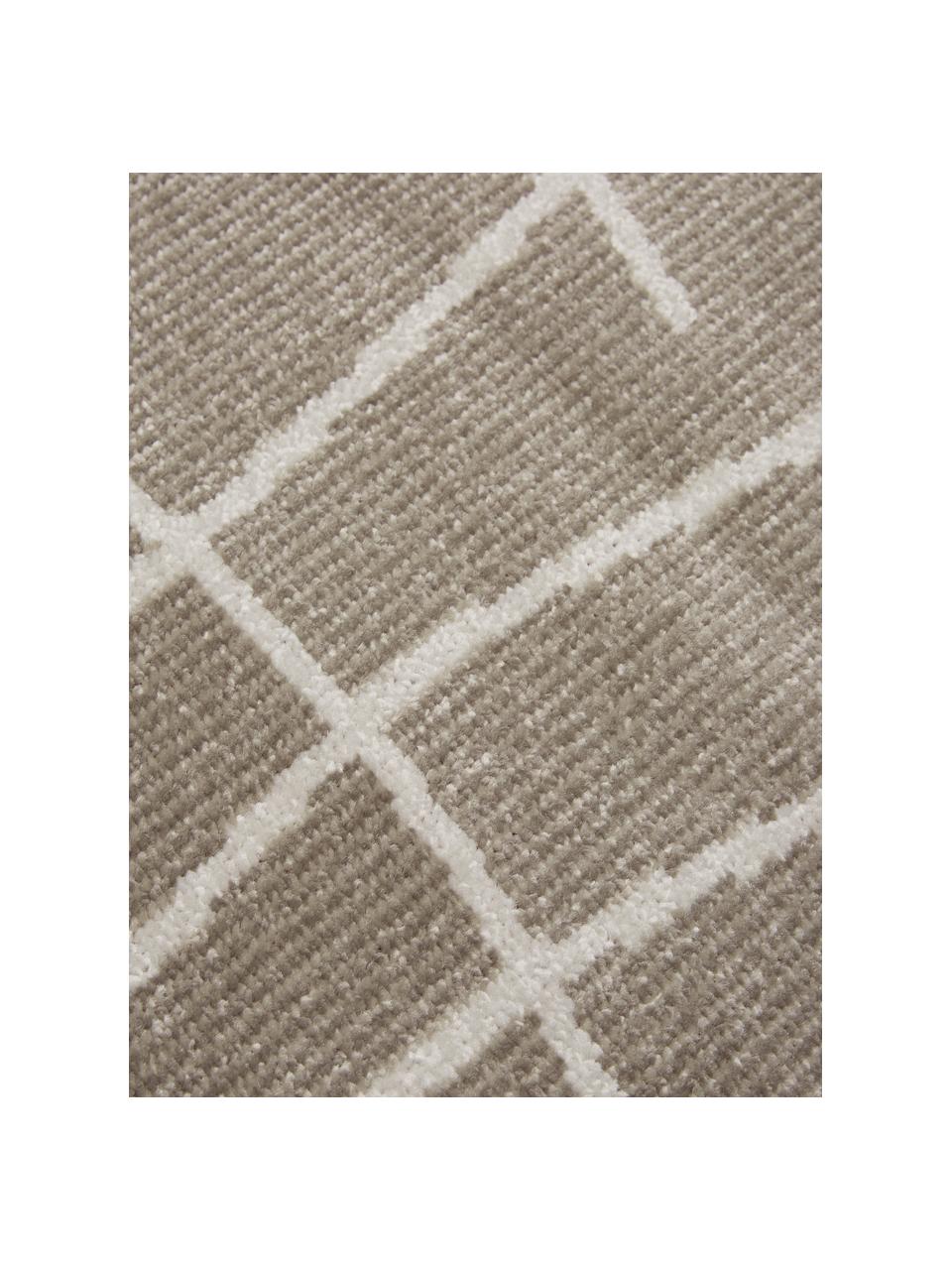 Tapis d'extérieur taupe Lillyan, 100 % polypropylène, Taupe, couleur crème, larg. 80 x long. 150 cm (taille XS)