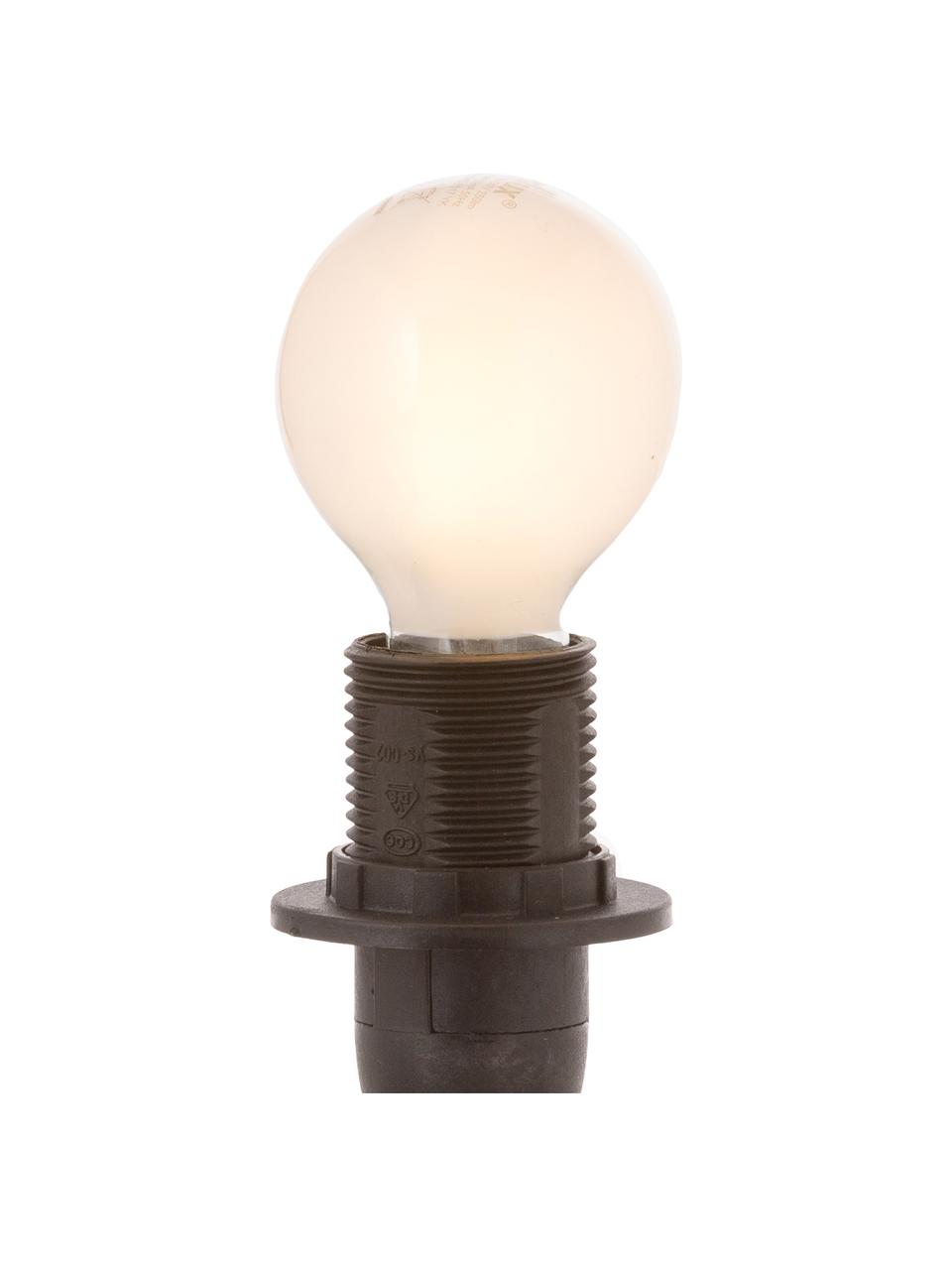 Lampadina E14, 2,5W, bianco caldo, 1 pz, Paralume: materiale sintetico, Base lampadina: alluminio, Bianco, Ø 5 x Alt. 8 cm