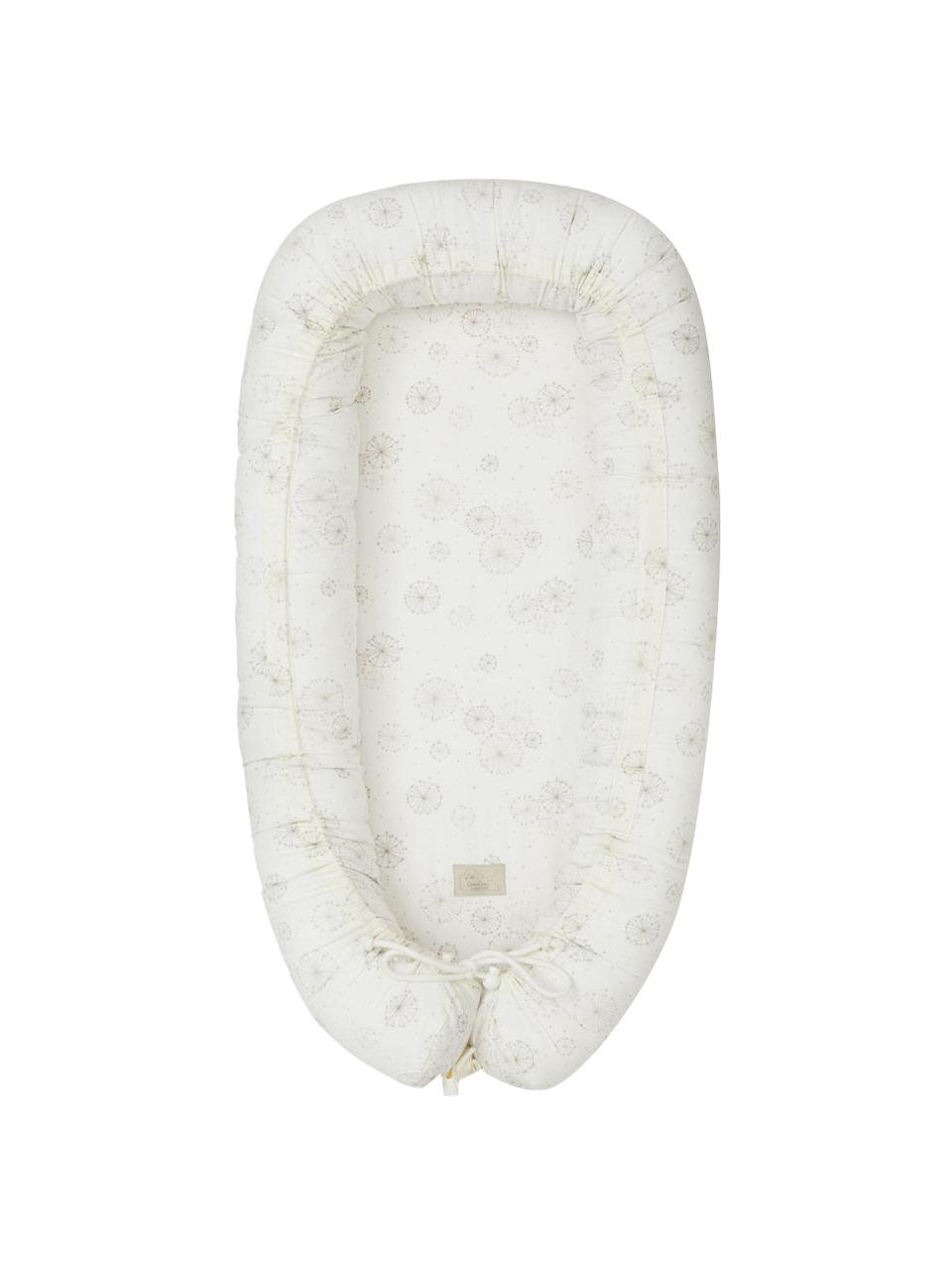 Nid bébé coton bio Dandelion, Couleur crème, beige, larg. 47 x long. 88 cm