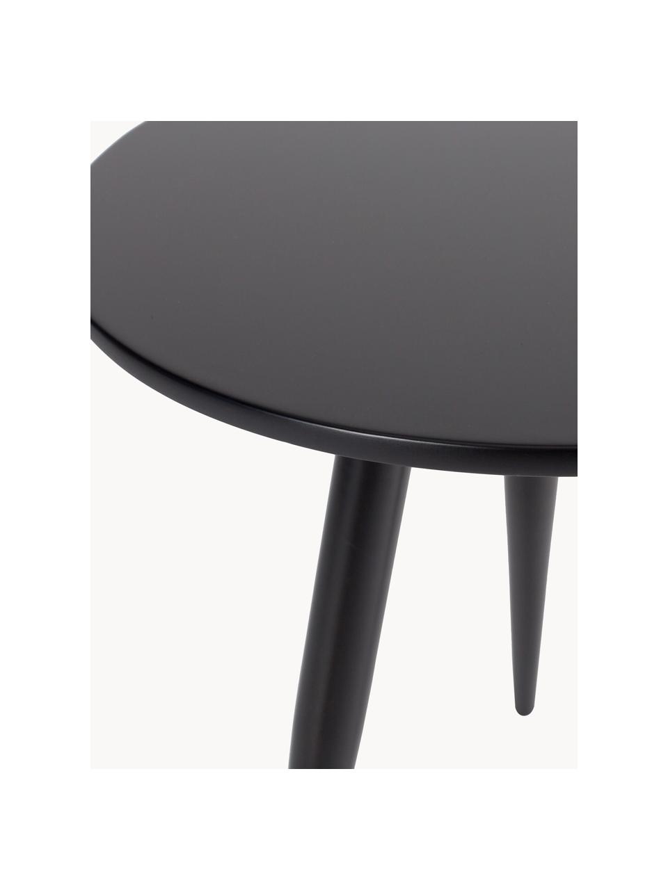 Ensemble de 2 tables d'appoint Colette, Noir, Lot de différentes tailles