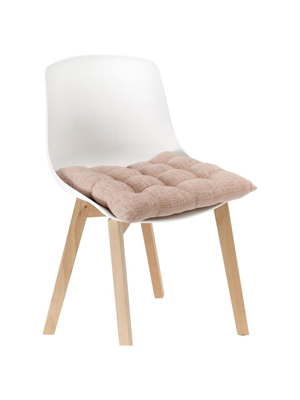 Baumwoll-Sitzkissen Sasha, Bezug: 100% Baumwolle, Rosa, B 40 x L 40 cm