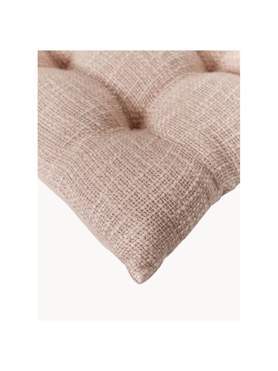Cojín de asiento de algodón Sasha, Tapizado: 100% algodón, Rosa, An 40 x L 40 cm
