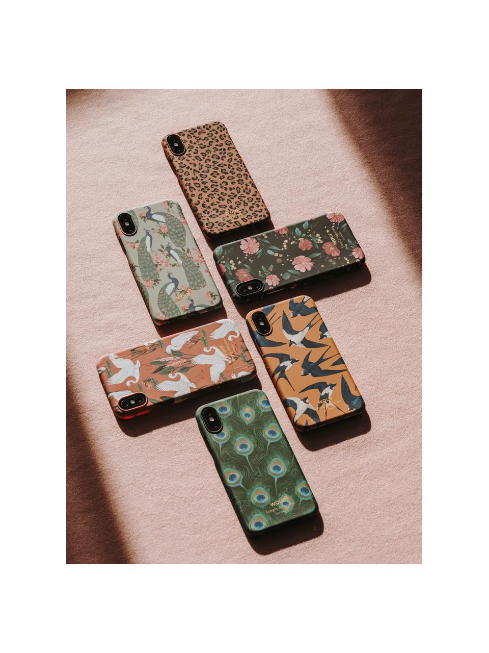 Telefoonhoesje Savanna voor iPhone X, Siliconen, Bruin, zwart, 7 x 15 cm