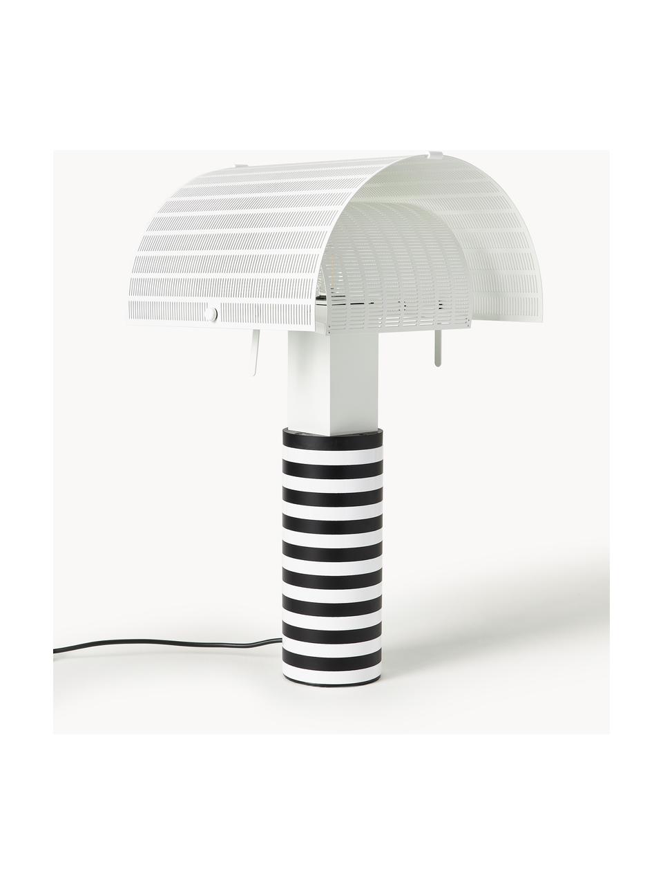 Velká stolní lampa Shogun, Černá, bílá, Š 32 cm, V 60 cm