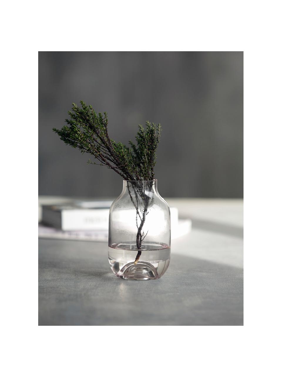 Petit vase en verre Shabergie, Rose