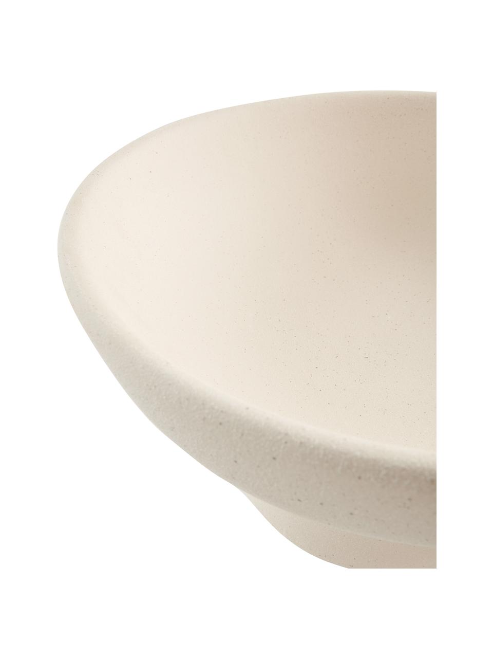 Bol decorativo de cerámica Walter, Cerámica, Blanco crema, Ø 32 x Al 18 cm