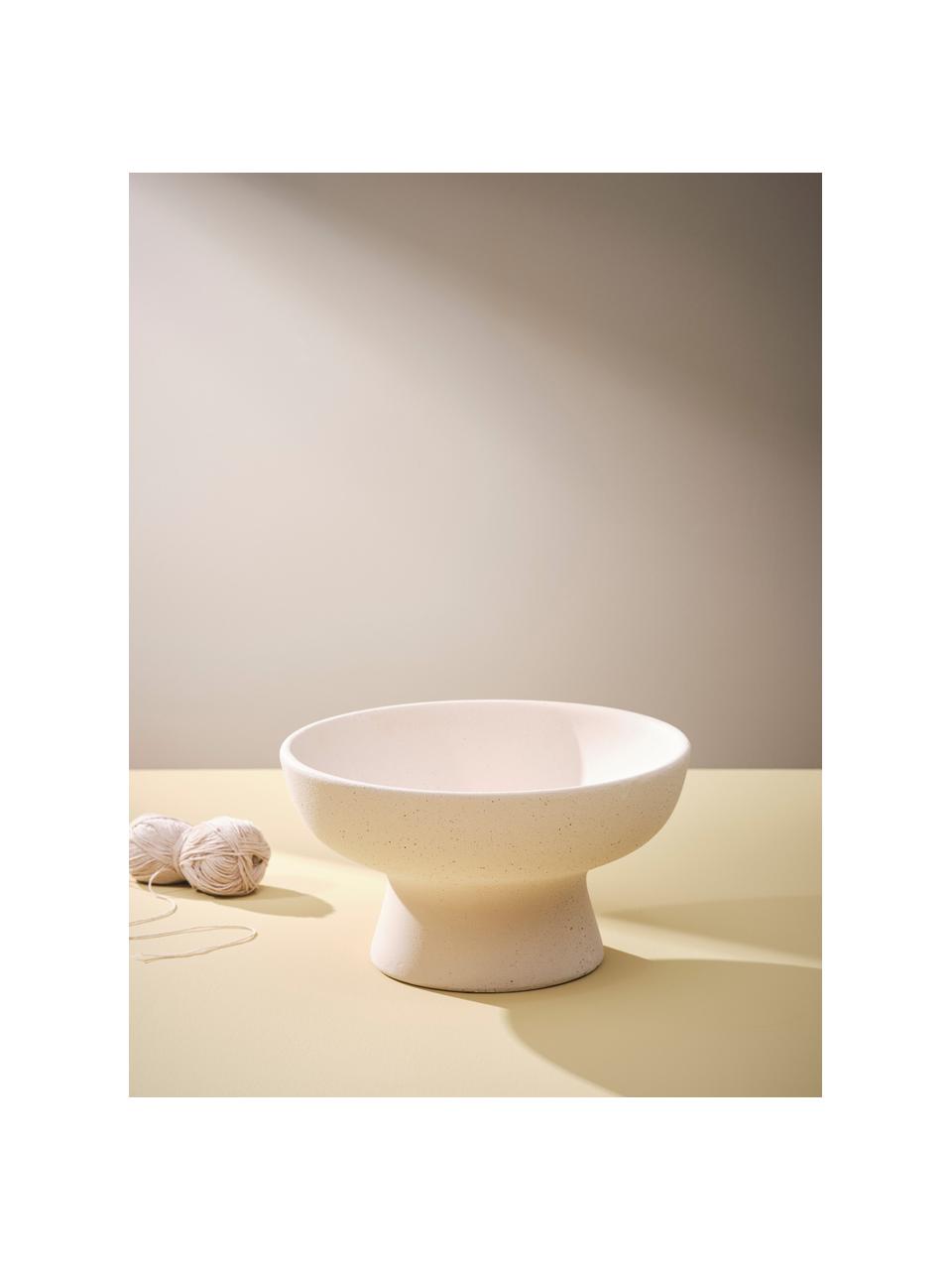 Bol decorativo de cerámica Walter, Cerámica, Blanco crema, Ø 32 x Al 18 cm