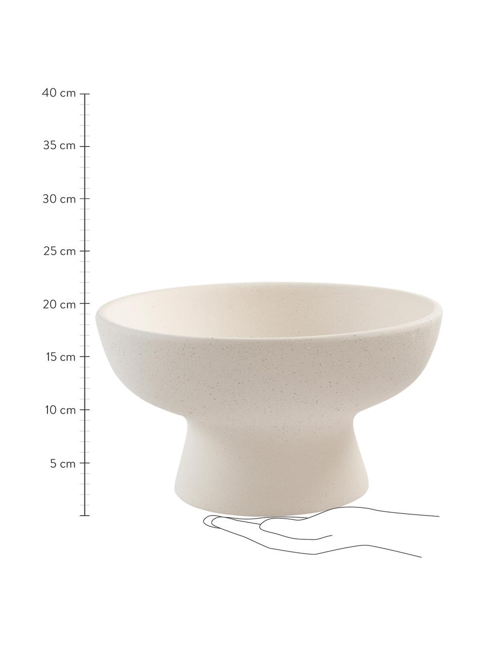 Ciotola decorativa in ceramica Walter, Ceramica, Bianco crema, Ø 32 x Alt. 18 cm