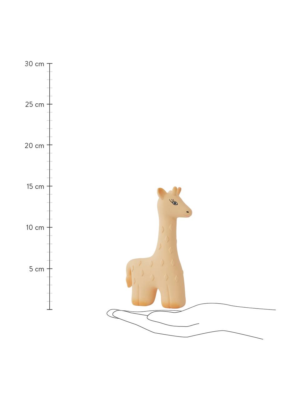 Beisstier Giraffe Noah, Gummi, BPA und Phthalate frei, Beige, Schwarz, B 10 x H 15 cm