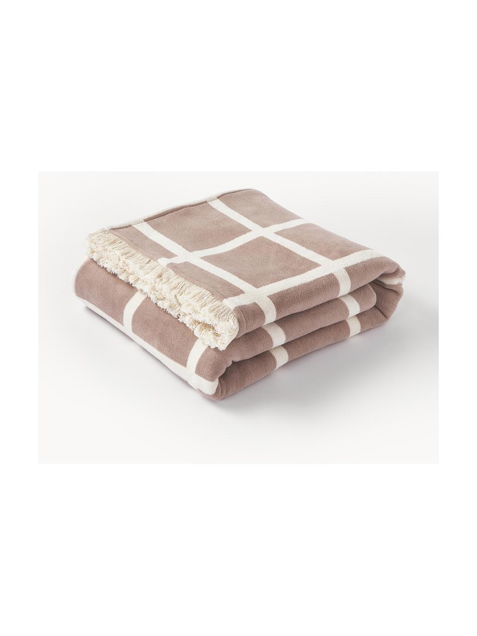 Coperta a quadri con frange Edison, 100% cotone

Il materiale utilizzato in questo prodotto è testato per le sostanze nocive e certificato secondo lo STANDARD 100 by OEKO-TEX®, 5726CIT, CITEVE., Torrone, bianco crema, Larg. 130 x Lung. 170 cm