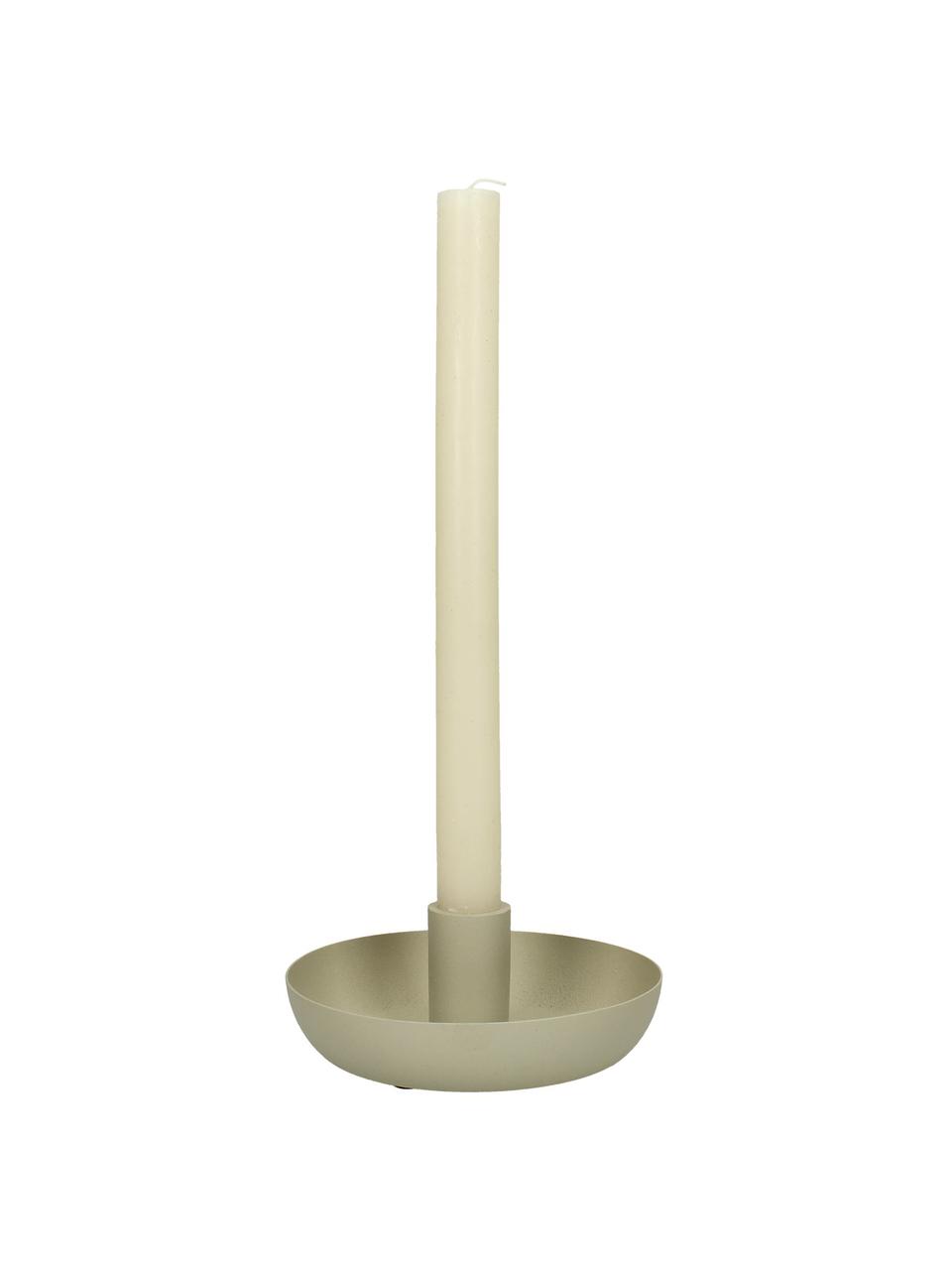 Candelabro beige Doris, Alluminio, Nero, Ø 14 x Alt. 5 cm