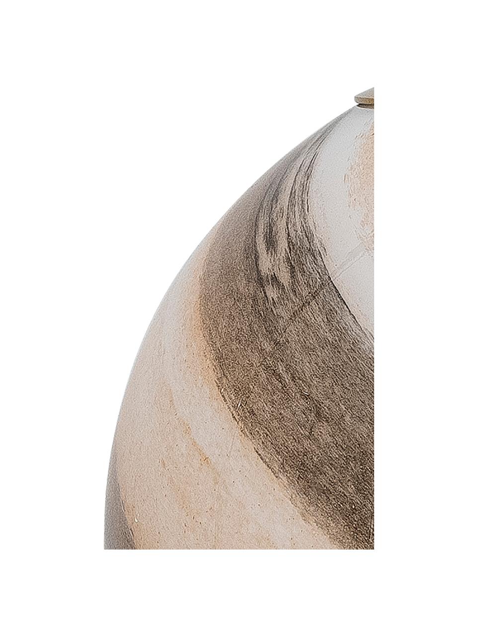 Suspension boule en verre Naimo, Tons beiges et bruns, Ø 25 x haut. 25 cm