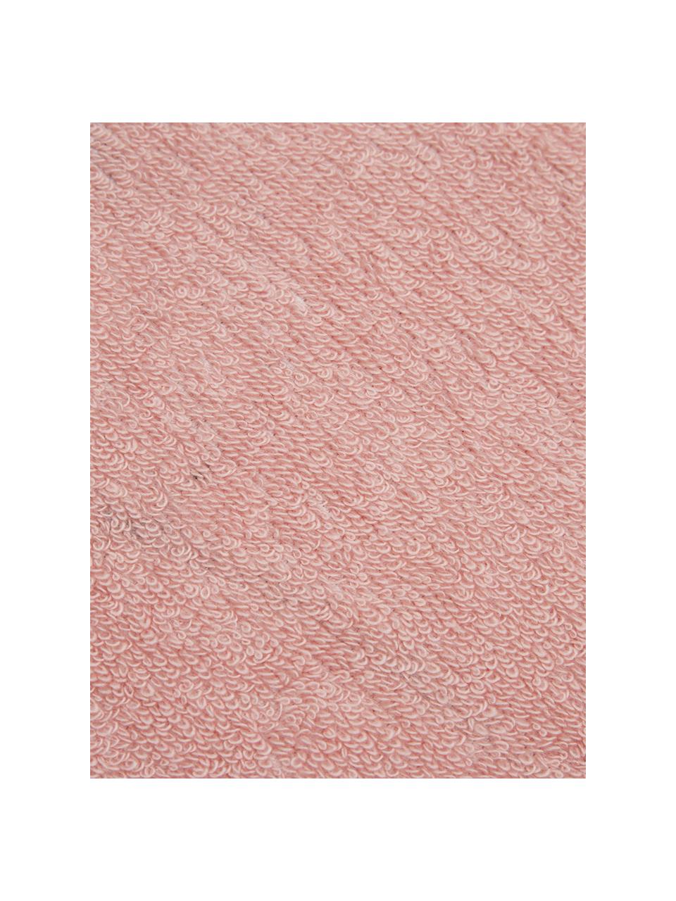 Handdoek Rosalee in verschillende formaten, met bloemenpatroon, 100% biokatoen, GOTS-gecertificeerd, Roze, wit, groen, oranje, Handdoek, B 55 x L 100 cm