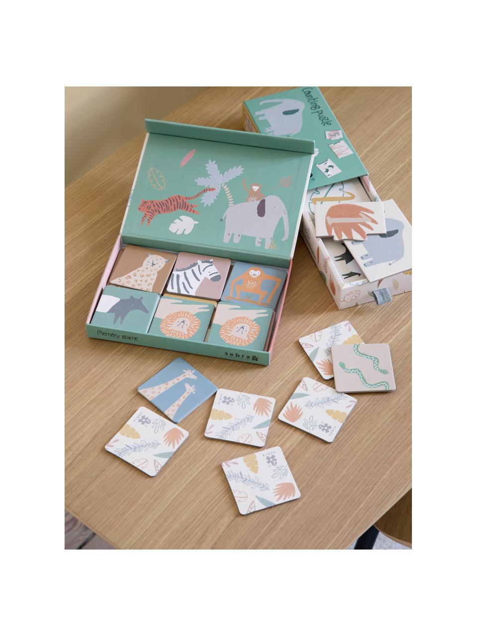 Jeu de mémoire Wildlife, 30 élém., Multicolore