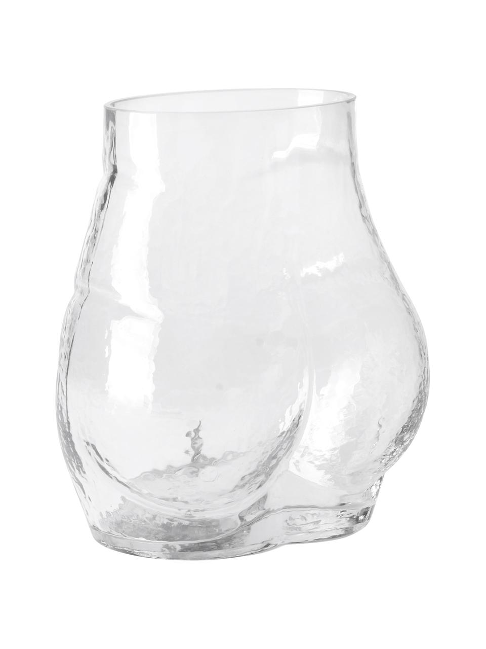 Jarrón de vidrio de diseño Peach, Vidrio, Transparente, An 20 x Al 23 cm
