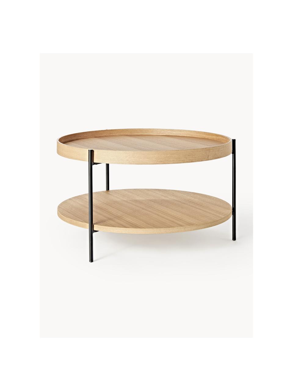 Kulatý dřevěný konferenční stolek Renee, Dub, Ø 69 cm
