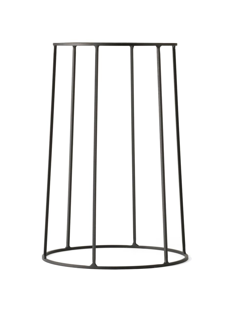 Granc piédestal plante Wire Base, Acier, revêtement par poudre, Noir, Ø 23 x haut. 40 cm