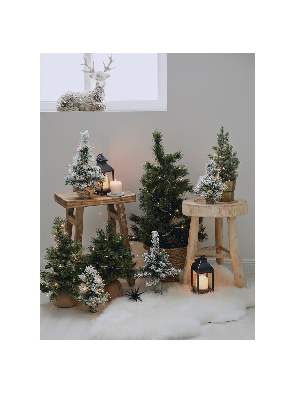 Künstlicher Weihnachtsbaum Malmo, H 60 cm, Dunkelgrün, Hellbeige, Ø 41 x H 60 cm