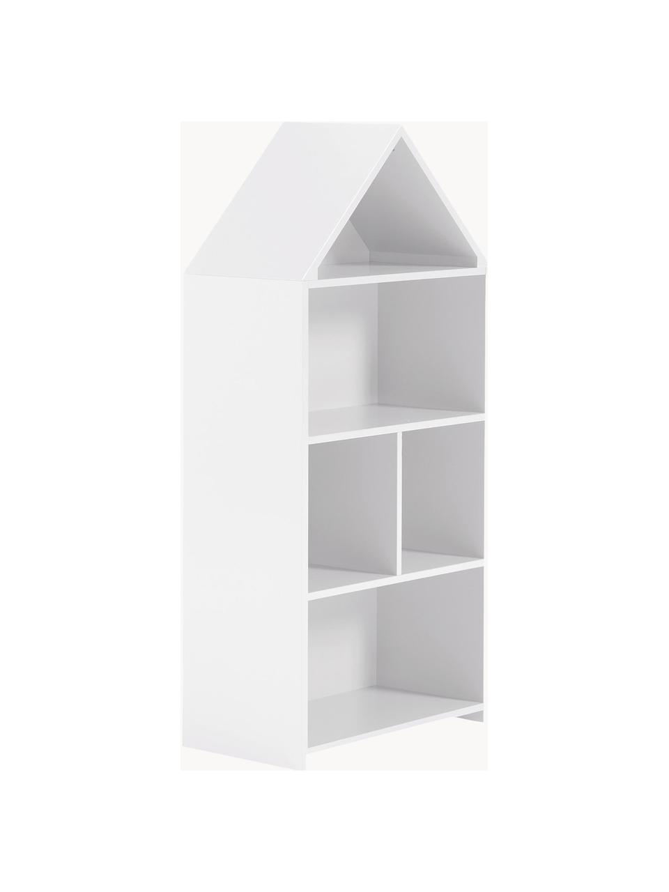 Kinder-Regal Celeste, Mitteldichte Holzfaserplatte (MDF), lackiert, Holz, weiss lackiert, B 50 x H 105 cm