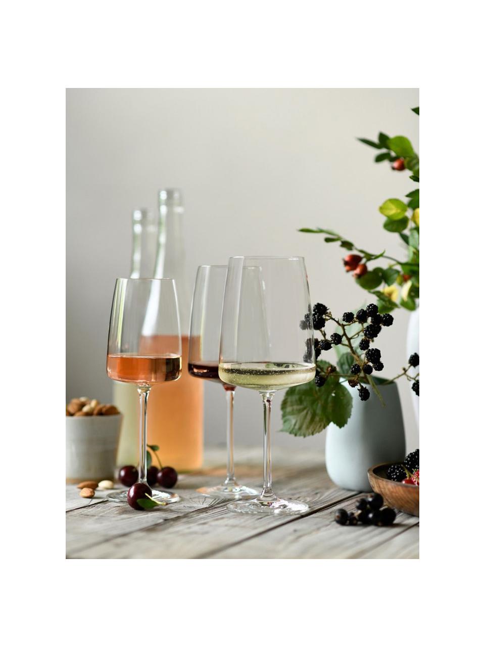 Verres à vin en cristal Vivid Senses, 2 pièces, Verre cristal Tritan, Transparent, Ø 9 x haut. 24 cm, 660 ml