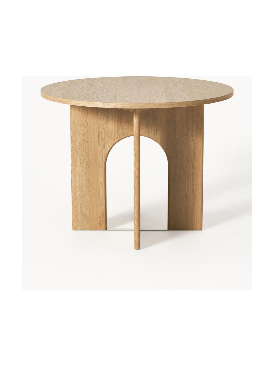 Okrúhly jedálenský stôl Apollo, Dubové drevo, Ø 100 cm