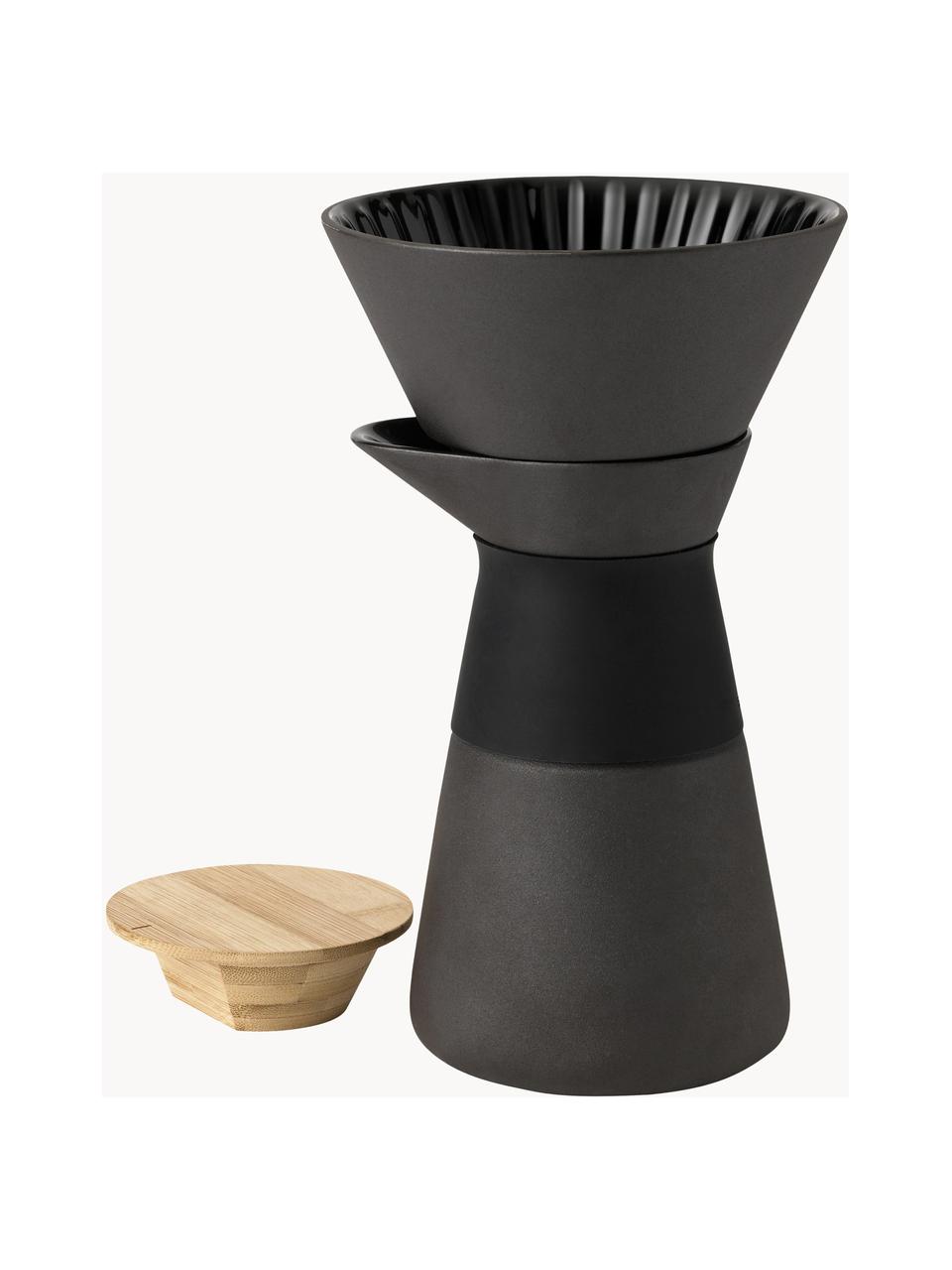 Cafetière mate Theo, Noir, 600 ml