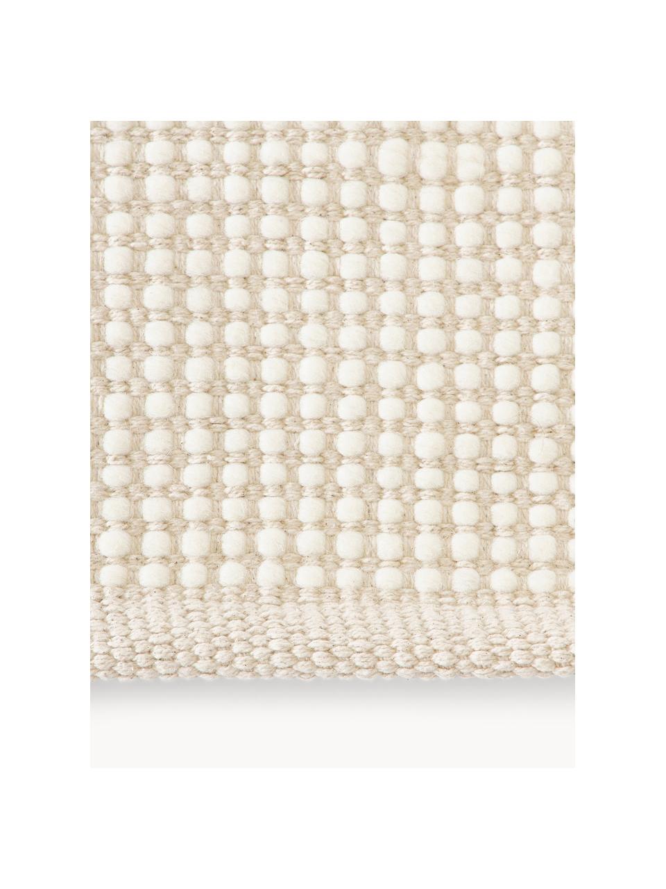 Ručně tkaný vlněný koberec Amaro, Krémově bílá, béžová, Š 200 cm, D 300 cm (velikost L)