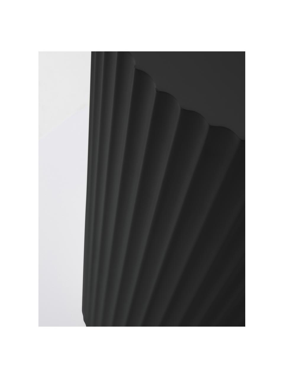 Columna decorativa mate Lunden, Tablero de fibras de densidad media (MDF) pintado, Negro, Ø 30 x Al 80 cm