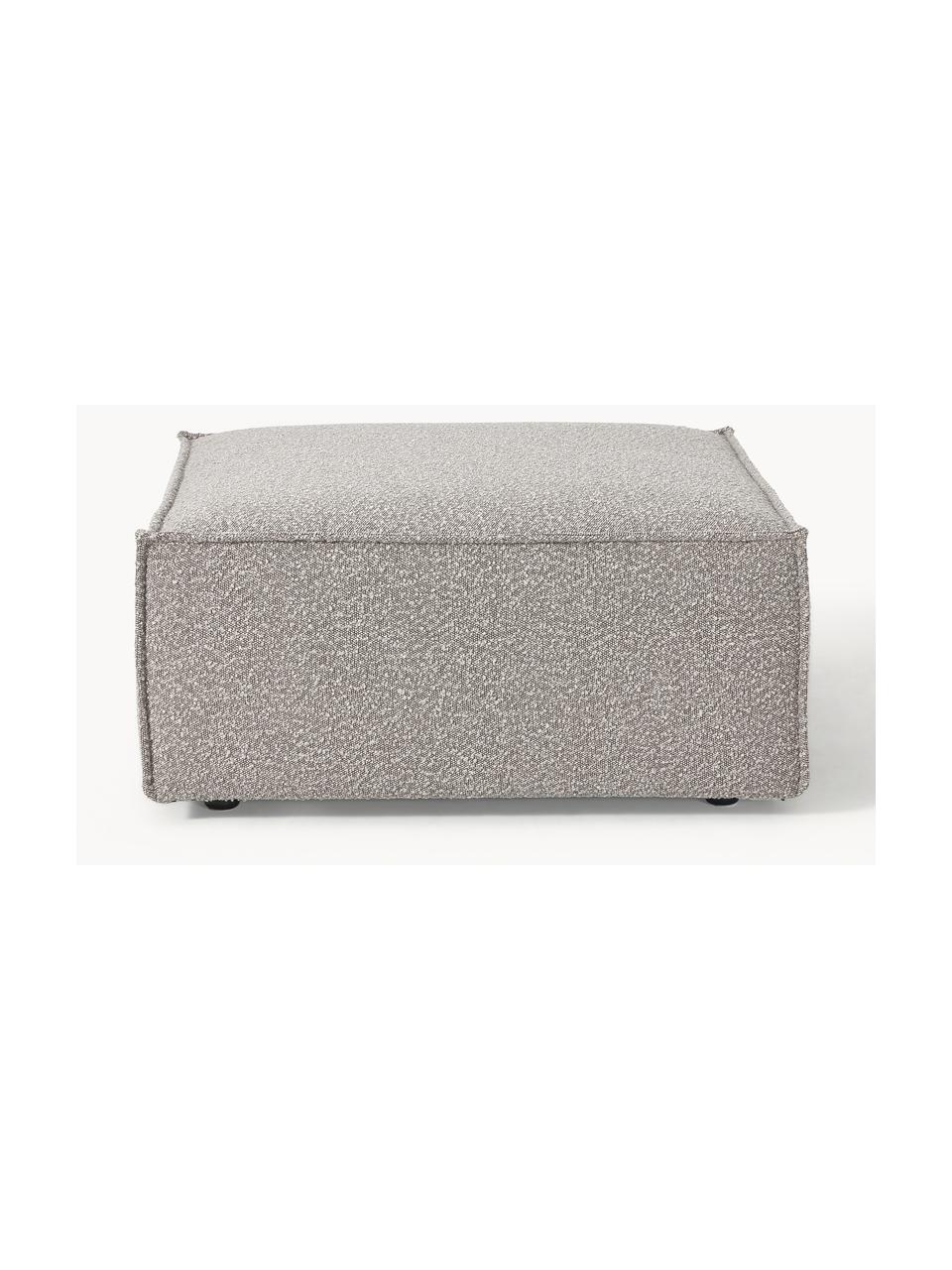 Sofa-Hocker Lennon aus Bouclé, Bezug: Bouclé (100 % Polyester) , Gestell: Massives Kiefernholz, Spe, Bouclé Taupe, B 88 x T 88 cm
