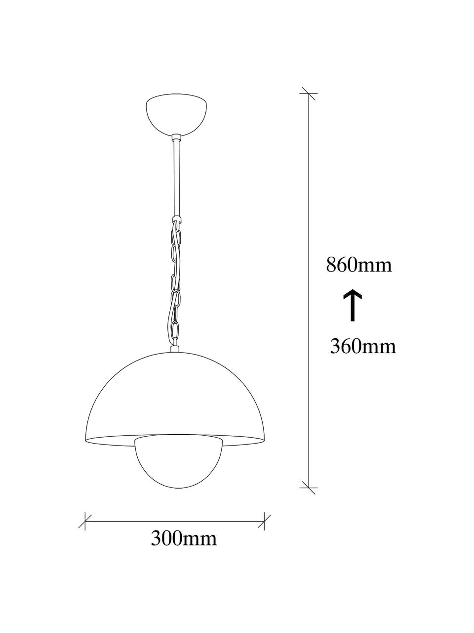 Hanglamp Yanigara in industrieel design, Lampenkap: gecoat metaal, Baldakijn: gecoat metaal, Zwart, Ø 30 x H 86 cm