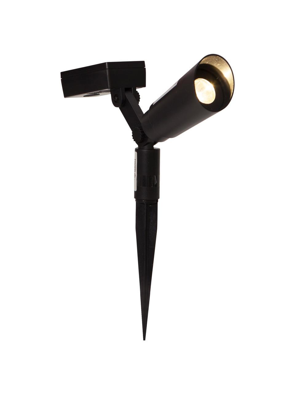 Set lampada solare da terra Powerspot 2 pz, Struttura: plastica, Nero, Larg. 20 x Alt. 15 cm