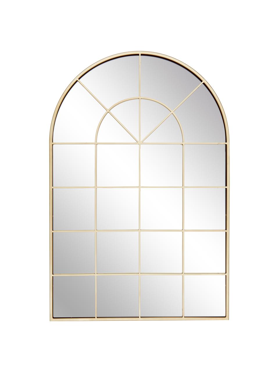 Nástěnné zrcadlo se zlatým kovovým rámem Clarita, Zlatá
