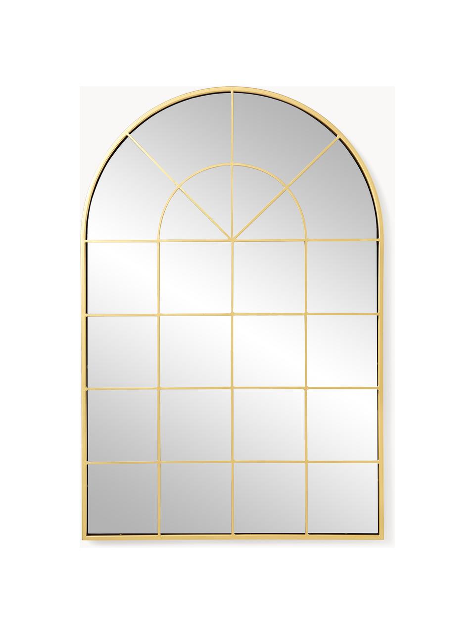 Espejo de pared ventana Clarita, Parte trasera: tablero de fibras de dens, Espejo: cristal, Dorado, An 60 x Al 90 cm