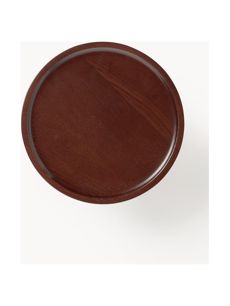 Dekoračný podnos z jaseňového dreva Keoni, Jaseňové drevo, lakované
Tento produkt je vyrobený z trvalo udržateľného dreva s certifikátom FSC®., Jaseňové drevo, s tmavým lakom, Ø 22 cm
