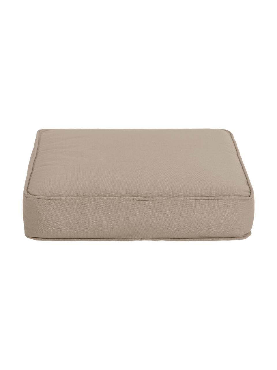 Cuscino sedia alto in cotone taupe Zoey, Rivestimento: 100% cotone, Taupe, Larg. 40 x Lung. 40 cm