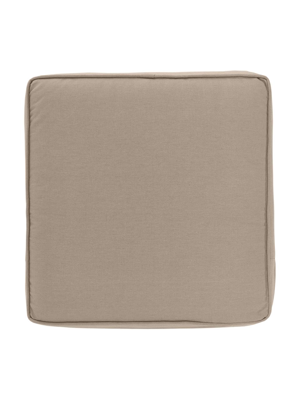 Hohes Baumwoll-Sitzkissen Zoey, Bezug: 100% Baumwolle, Beige, B 40 x L 40 cm