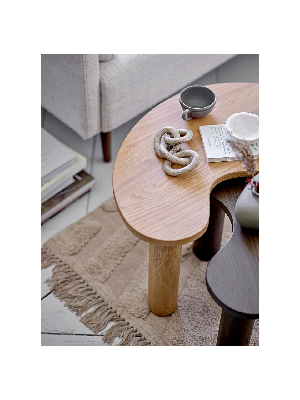 Salontafel Luppa van rubberhout, Rubberhout, Rubberhout, B 65 x D 44 cm