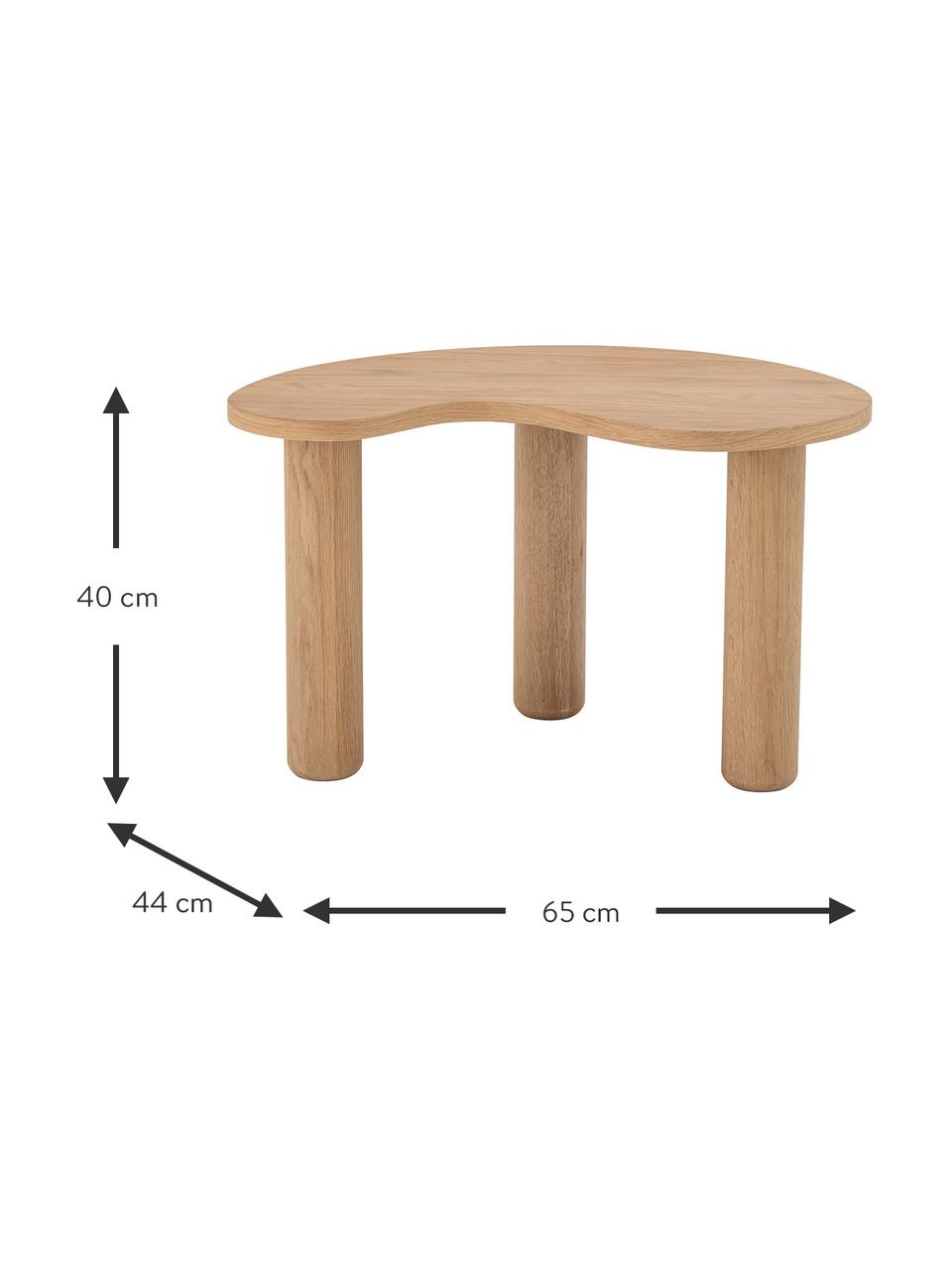 Couchtisch Luppa aus Gummibaumholz, Gummibaumholz, Gummibaumholz, B 65 x T 44 cm