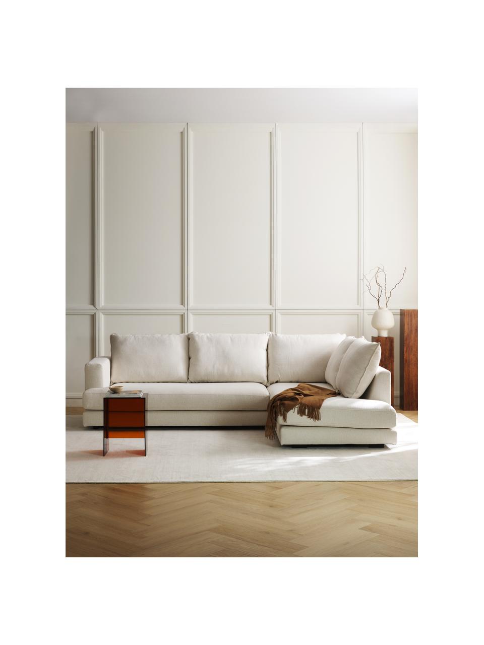 Rohová pohovka Tribeca, Krémově bílá, Š 274 cm, H 192 cm, pravé rohové provedení