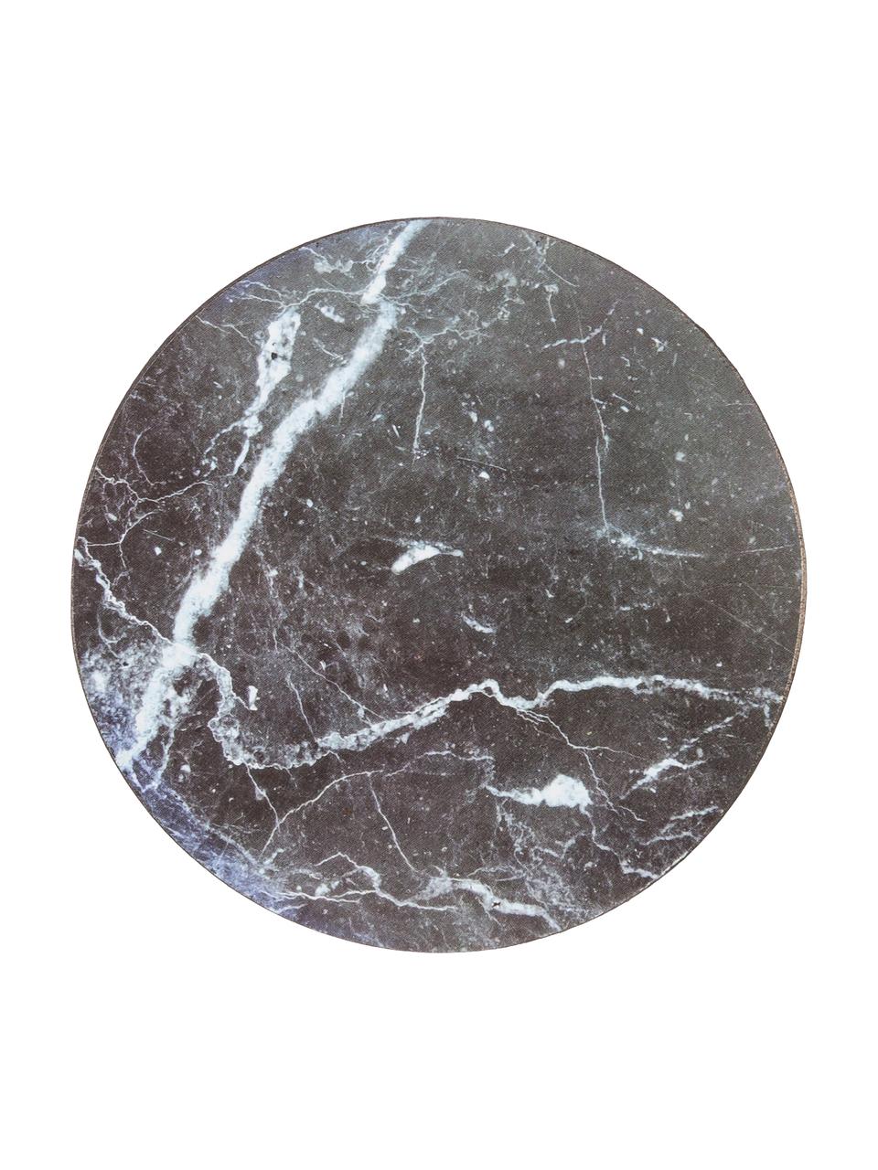 Sous-verre aspect marbre Cara, 6 élém., Liège, enduit, Aspect marbré, Ø 10 cm