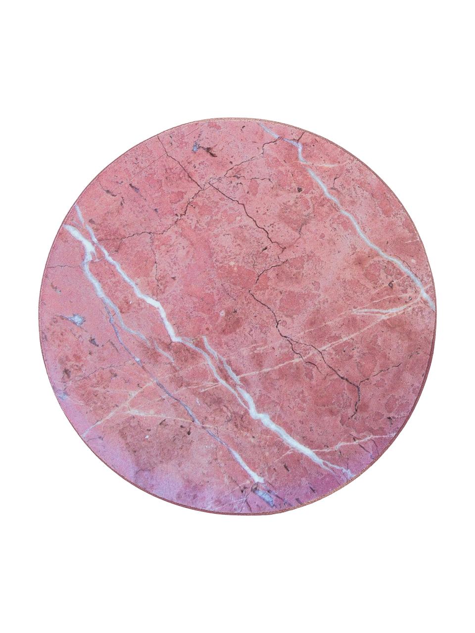 Komplet podstawek o wyglądzie marmuru Cara, 6 elem., Korek powlekany, Imitacja marmuru, Ø 10 cm