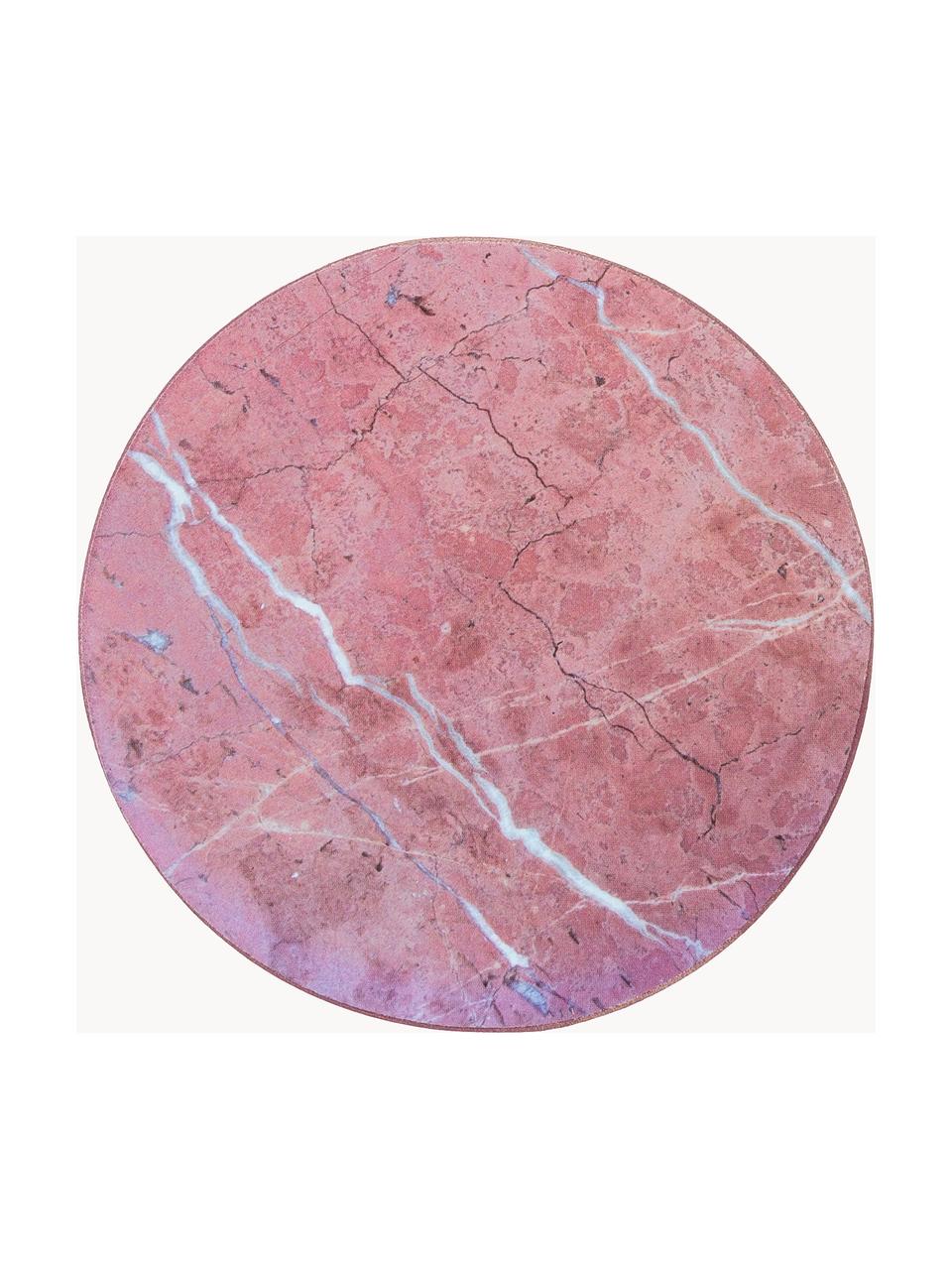Sous-verres aspect marbre Cara, 6 élém., Liège, enduit, Multicolore, aspect marbre, Ø 10 cm