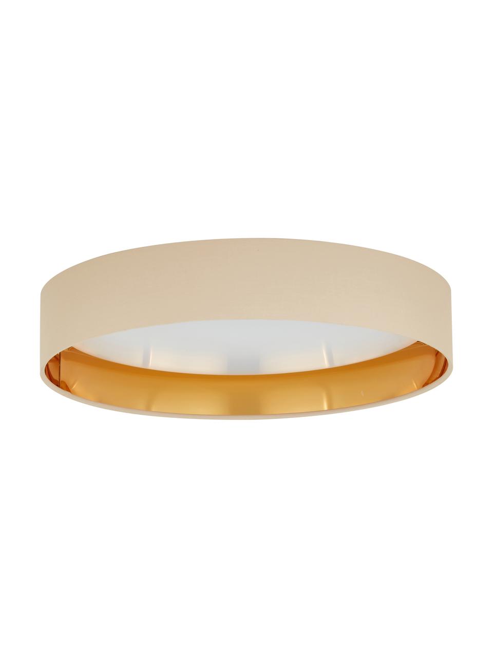 Plafonnier LED rond taupe Mallory, Taupe, Ø 41 x haut. 10 cm