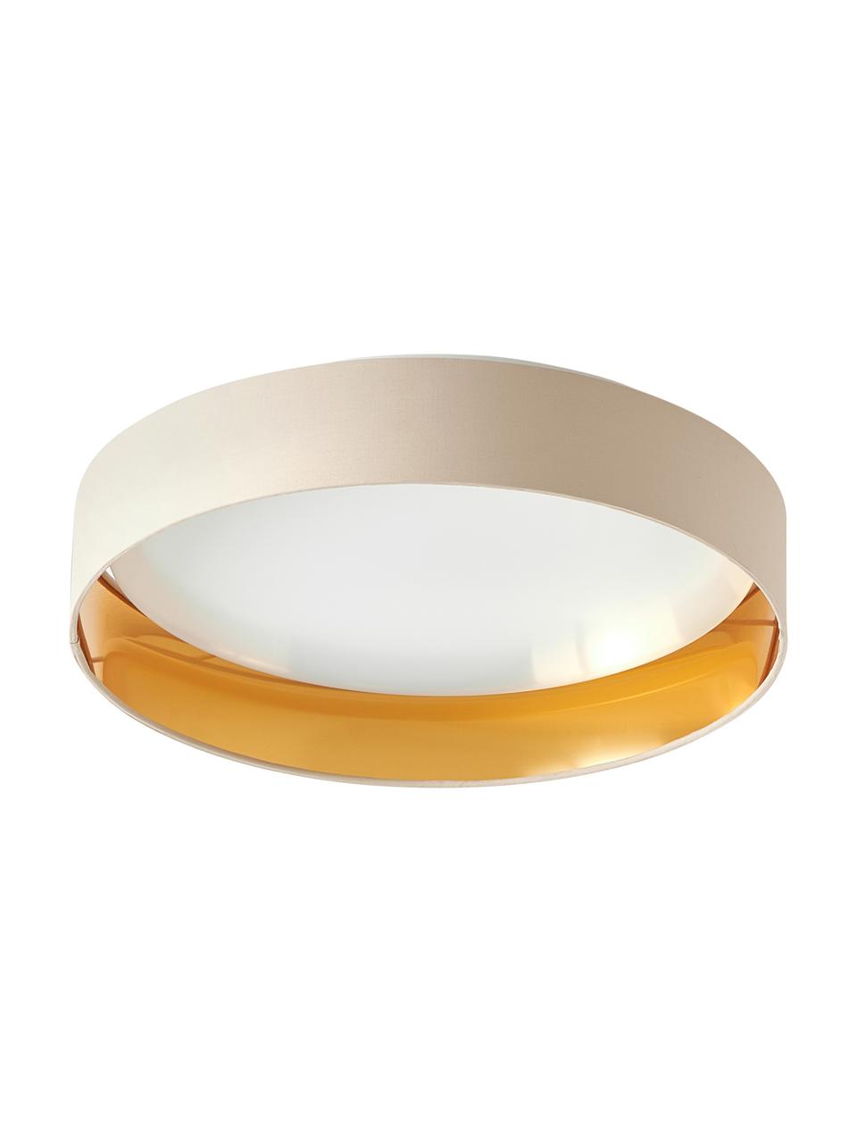 LED-Deckenleuchte Mallory, Rahmen: Metall, lackiert, Diffusorscheibe: Kunststoff, Beige, Ø 41 x H 10 cm