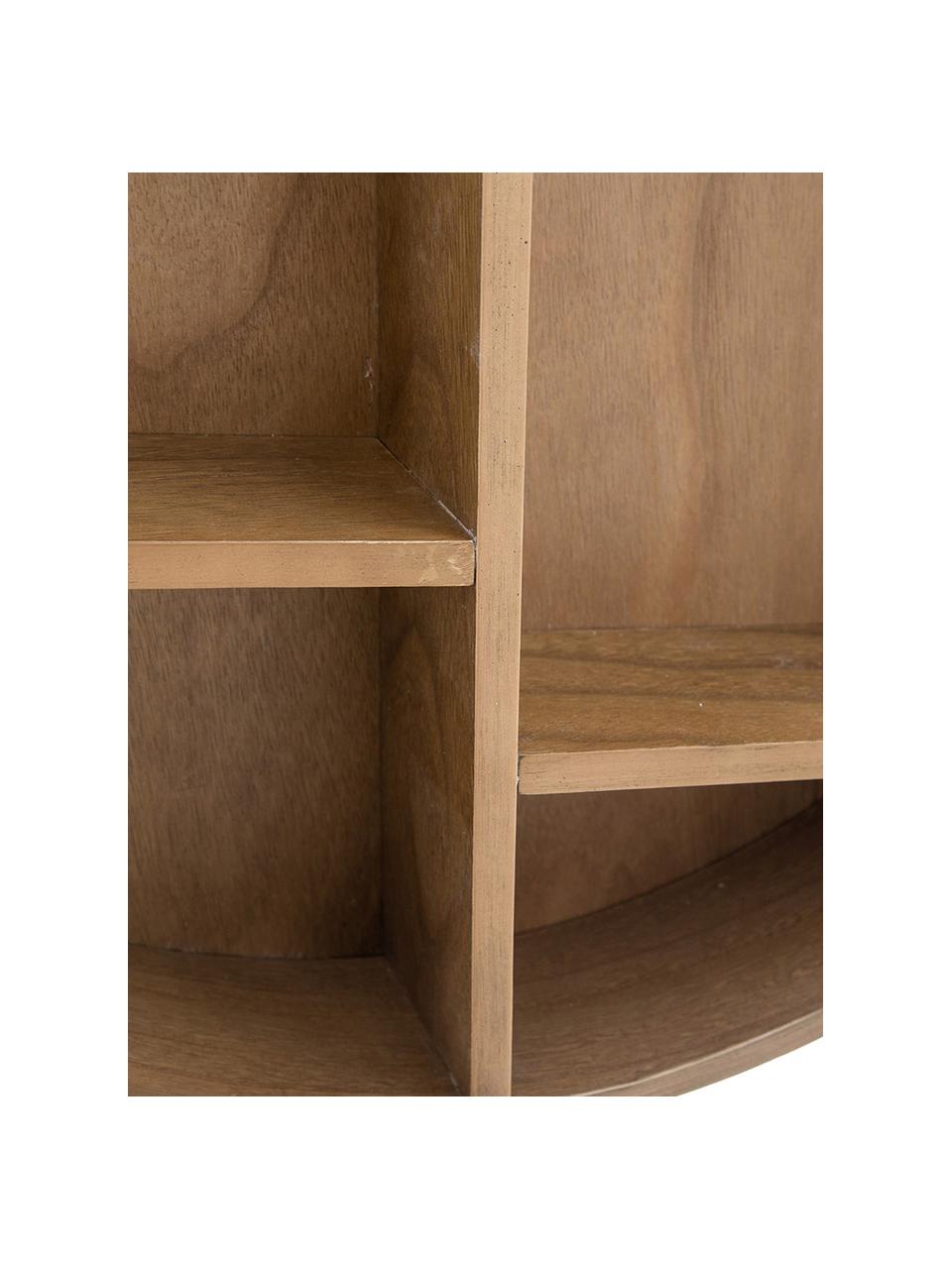 Libreria rotonda da parete Merlin, Legno, Legno, Ø 60 x Prof. 10 cm