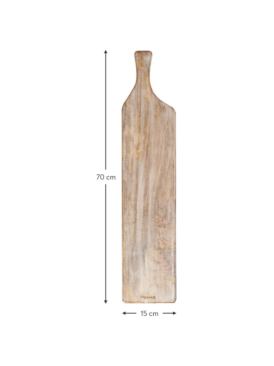Planche à découper en bois de manguier Limitless, 15 x 70 cm, Brun foncé